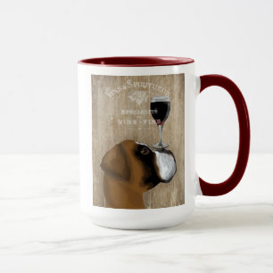 Mug Chien Au Vin Boxer