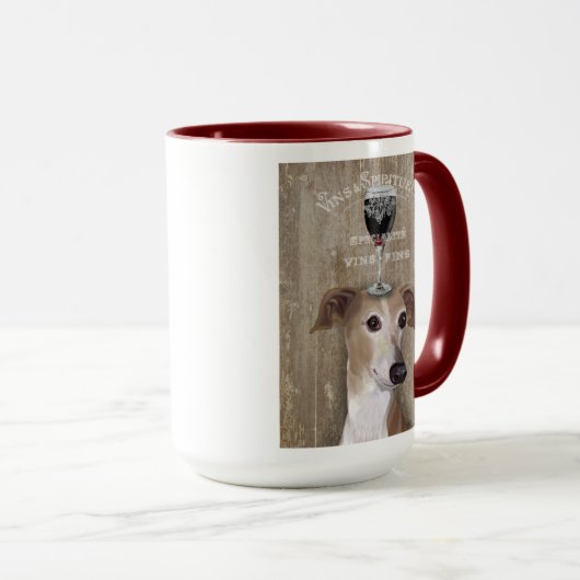 Mug Chien Au Vin Greyhound (Devant droit)