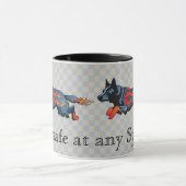 Mug Chien australien de bétail - peu sûr à toute (Centre)