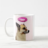 Mug Chien avec Halo rose (Gauche)