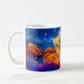 Mug Chien avec la fourrure décoiffée sur une colline a (Gauche)
