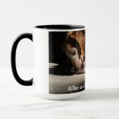 Mug Chien avec le festin (Gauche)