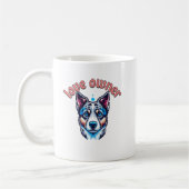 Mug chien avec propriétaire d'amour (Gauche)