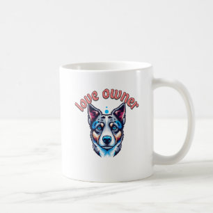 Mug chien avec propriétaire d'amour