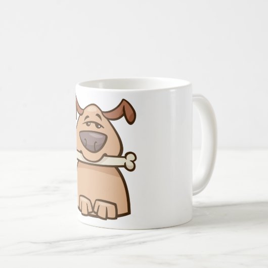 Mug Chien Avec Un Os (Devant droit)