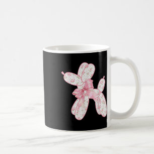 Mug Chien Ballon Floral Rose Coquette Nœud Femmes Enfa