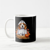 Mug Chien Beagle D'Halloween mignon Comme Chien Fantôm (Gauche)