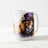 Mug Chien Beagle Steampunk (Devant droit)