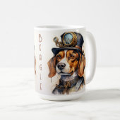 Mug Chien Beagle Steampunk (Devant droit)