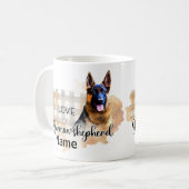 Mug Chien Berger Allemand Animaux de compagnie Mug, Co (Devant gauche)