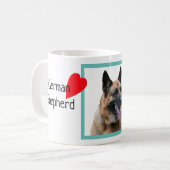 Mug Chien berger allemand avec nom, amoureux des chien (Devant gauche)