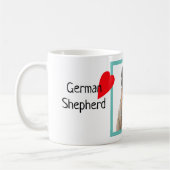 Mug Chien berger allemand avec nom, amoureux des chien (Gauche)