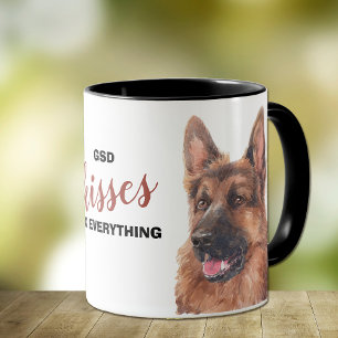 Mug Chien berger allemand Baisers réparer tout