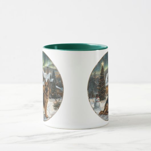 Mug Chien berger allemand de Noël (Centre)