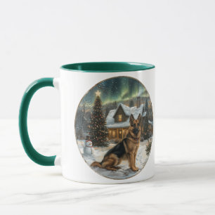 Mug Chien berger allemand de Noël