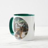 Mug Chien berger allemand de Noël (Devant gauche)