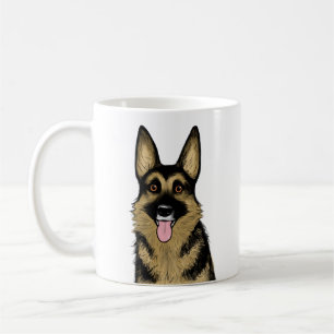 Mug Chien berger allemand noir et tan