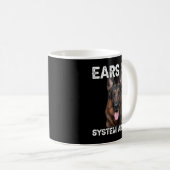 Mug Chien berger allemand oreilles système armée (Devant droit)