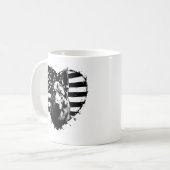 Mug Chien berger allemand USA Drapeau américain 4 juil (Devant gauche)