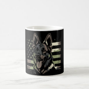 Mug Chien berger allemand USA Drapeau américain 4 juil