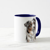 Mug Chien berger australien (Devant droit)