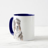 Mug Chien berger australien (Devant gauche)