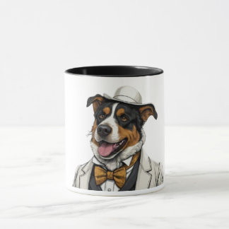 Mug Chien berger australien amusant en costume