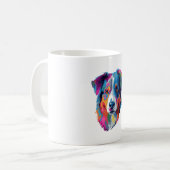 Mug Chien berger australien coloré (Devant gauche)