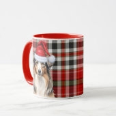 Mug Chien berger australien et canne de Noël (Devant gauche)