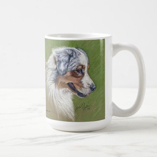Mug Chien berger australien par Glenda S. Harlan (Droite)