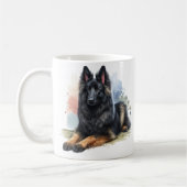 Mug Chien berger belge en aquarelle (Gauche)
