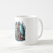Mug Chien berger de squelette (Devant droit)