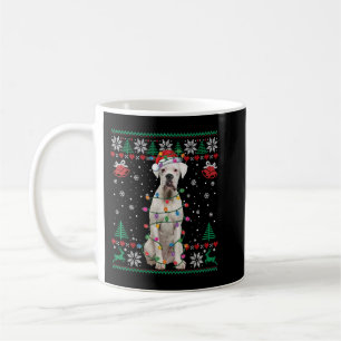 Mug Chien blanc de boîte moche de Noël Sweat drôle Noë