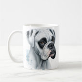 Mug Chien blanc doux en aquarelle (Gauche)