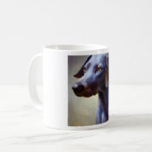 Mug Chien bleu dentelle (Devant gauche)