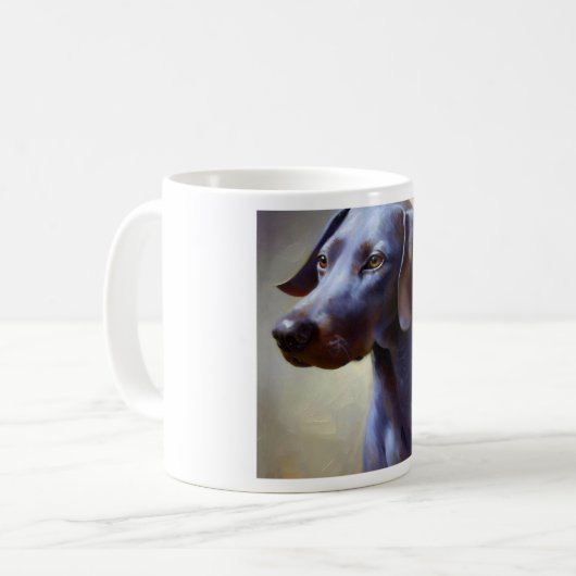 Mug Chien bleu dentelle (Devant gauche)