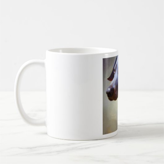 Mug Chien bleu dentelle (Gauche)