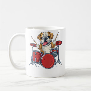 Mug Chien bouledogue anglais mignon féminin jouant de 