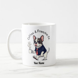 Mug Chien Bouledogue Français drôle en costume d'affai