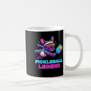 Mug Chien bouledogue français drôle jouant sur un cour