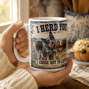 Mug Chien Bouvier Australien Personnalisé J'ai Entendu