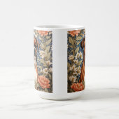Mug Chien Boxer Élégant Inspiré de William Morris (Centre)