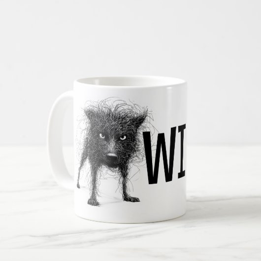Mug Chien câblé (Devant gauche)