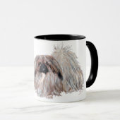 Mug Chien calligraphique - Chien pékinois (Devant droit)