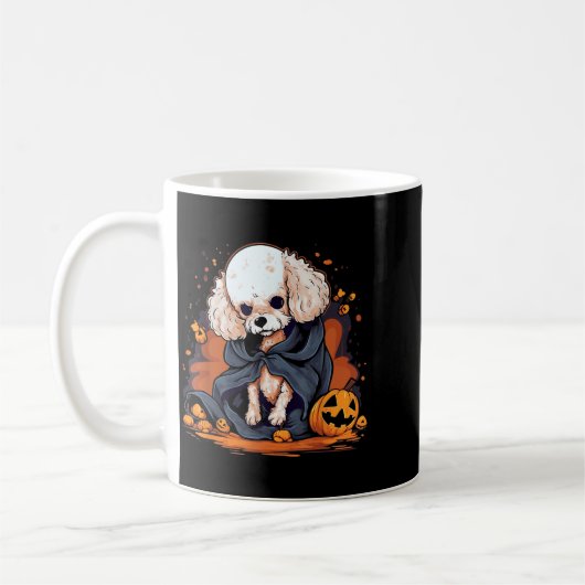 Mug Chien Caniche Halloween (Gauche)