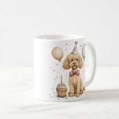 Mug Chien Caniche Standard de Naissance (Devant droit)