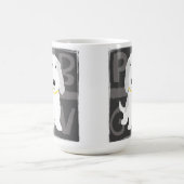 Mug Chien caricature mignon gris et blanc PBGV (Centre)
