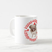 Mug chien carlin, baisers négligés (Devant gauche)