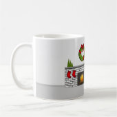 Mug Chien Cavalier Ruby Dans Une Salle De Noël Festive (Gauche)