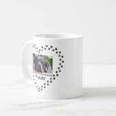 Mug Chien Chat Pet Lover Black Empreintes de pattes Co (Devant gauche)